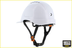 Safety Jogger AJUSCO CHINSTRAP Sicherheitshelm mit Kinnriemen und Einstellrädchen, weiss