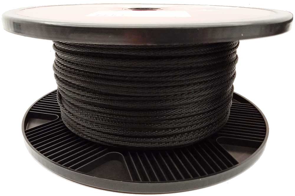 mamutec Architekturseil mit Drahteinlage, 3 mm, schwarz, ca. 90 Meter – Bild 2