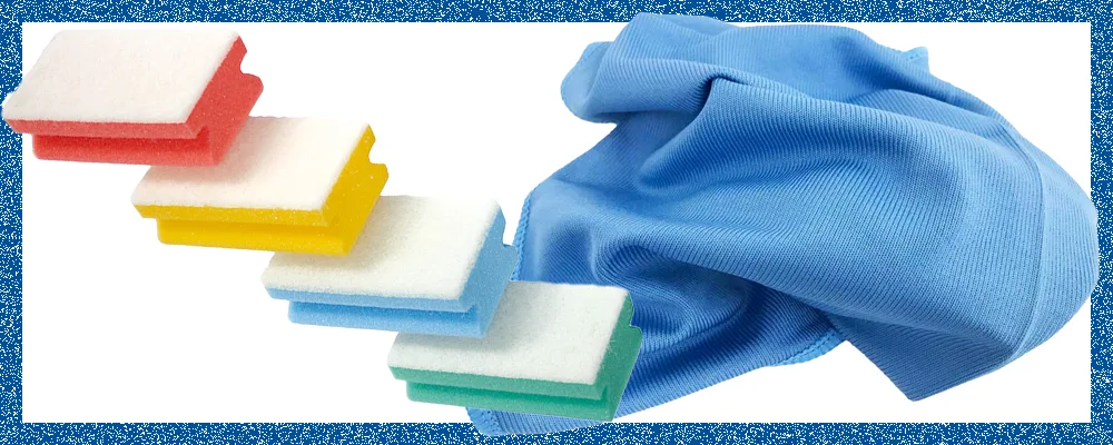 Mikrofasertücher + Schwämme