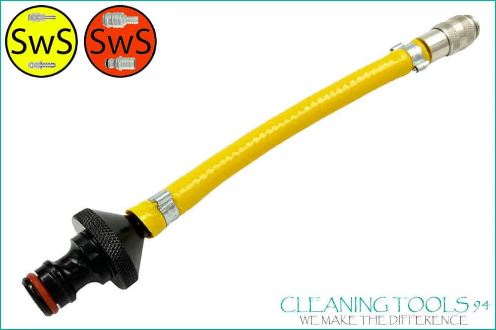 Cleaning Tools 94 Stangenschlauch-Adapter, SwS 5-Steckkupplung zu SwS 9-Schnellverschlussnippel