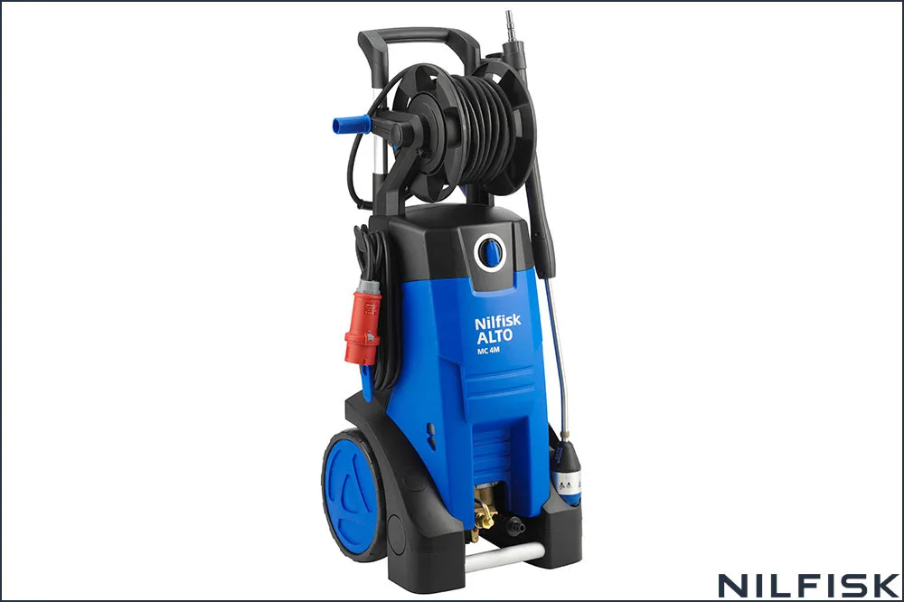 NILFISK 107146410 Kaltwasser-Hochdruckreiniger MC 4M-180/740 XT, 15 Meter HD-Schlauch