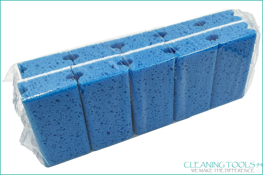 Cleaning Tools 94 Padschwamm, 153 x 75 x 45 mm, weiss-blau - 10 Stück