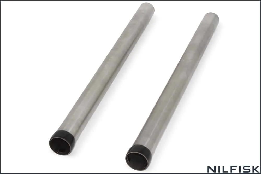 NILFISK 107402474 Edelstahl-Verlängerungsrohre 2 x 500 mm, Ø 38 mm