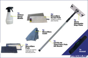 Streamline Ecoshine Fensterreinigungs-Set für den Innenbereich