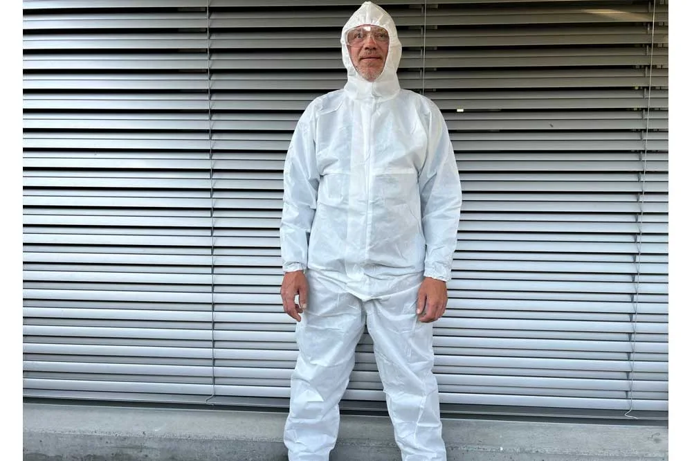 Cleaning Tools 94 Ganzkörper-Schutzanzug weiss XL – Strapazierfähiger Schutzanzug für Fassadenreinigung & Gewerbe