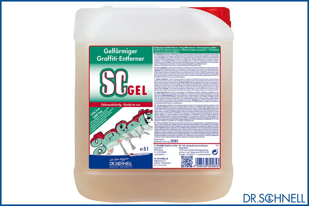 DR.SCHNELL SC Gel Gelförmiger Graffiti-Entferner, 5 Liter Kanister