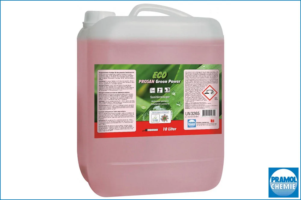 PRAMOL ECO PROSAN Green Power Sanitärreiniger, 10 Liter Kanister
