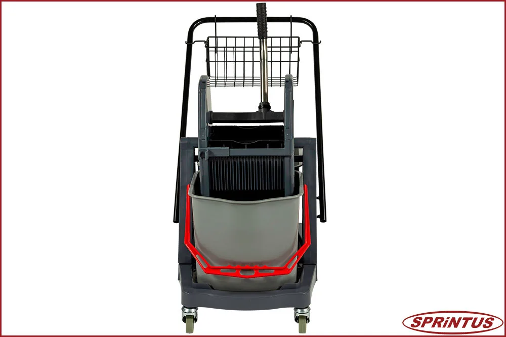 Sprintus 301001 Doppelfahreimer Kunststoff, Eimervolumen 2 x 17 Liter