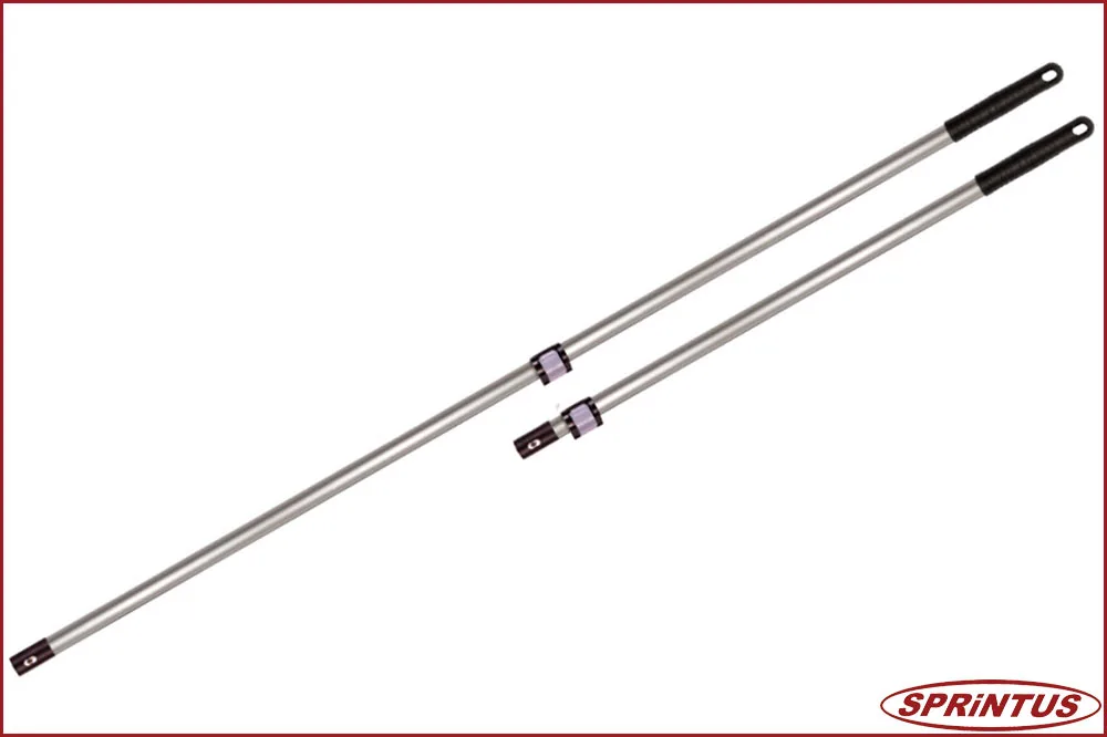 Sprintus 301037 Aluminium-Teleskopstiel 80 - 145 cm, mit OGL-Gewinde