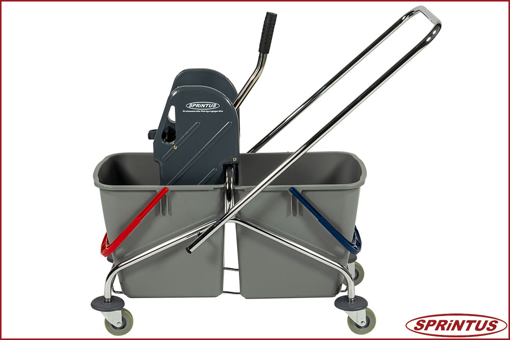 Sprintus 301114 Doppelfahreimer Chrom, Eimervolumen 2 x 27 Liter Sprintus 301114 Doppelfahreimer Chrom, Eimervolumen 2 x 27 Liter