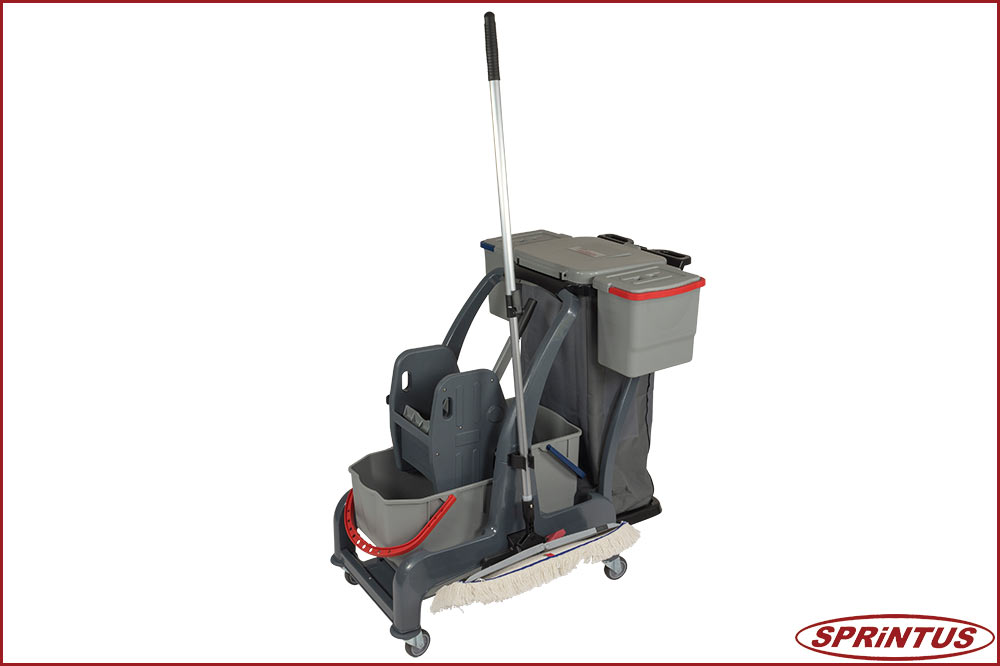 Sprintus 301170 CombiX XL Doppelfahreimer, Halterung für Müllsack sowie Moppablage Sprintus 301170 CombiX XL Doppelfahreimer, Halterung für Müllsack sowie Moppablage