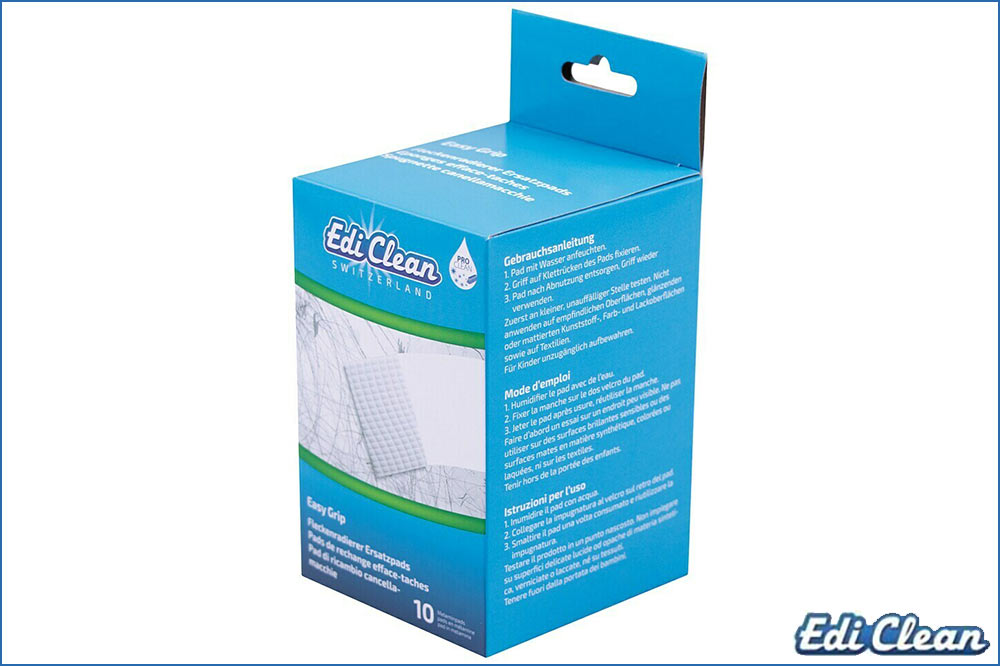 Edi Clean 94041 Fleckenradierer-Nachfüllpack, 10 Ersatzpads