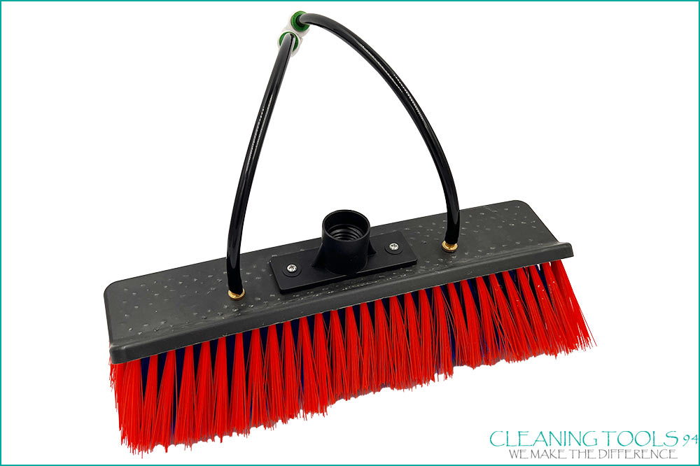 Cleaning Tools 94 Solar-Reinigungsbürste zu wasserführende Teleskopstange, rot-blau