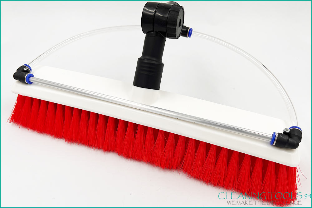 Profi-Reinigungstechnik & Experten-Know-how aus der Schweiz Cleaning Tools 94 Fassaden-Reinigungsbürste SOFT für wasserführende Teleskopstangen, rot, 40 cm
