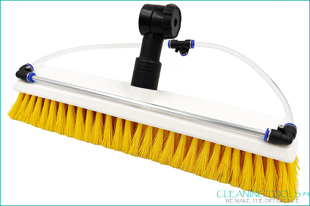 Profi-Reinigungstechnik & Experten-Know-how aus der Schweiz Cleaning Tools 94 Solar-Reinigungsbürste SOFT für wasserführende Teleskopstangen, gelb, 40 cm