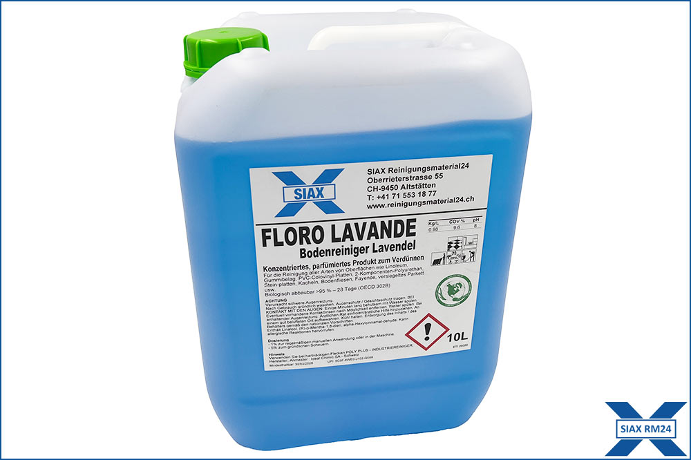 SIAX Bodenreiniger Lavendel – Der zertifizierte Profi-Allrounder, 10 Liter