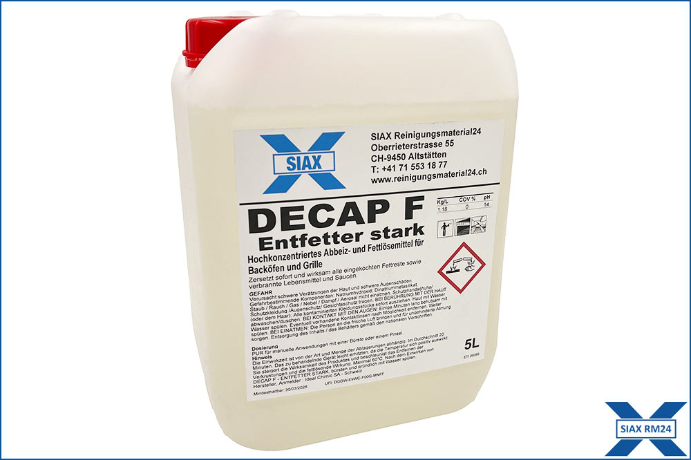 SIAX Entfetter stark - Backofen und Grillreiniger, 5 Liter