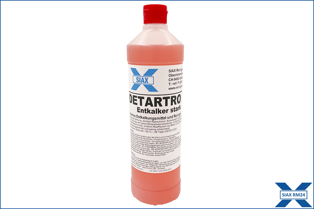 SIAX Detartro Profi-Entkalker – Starkes Entkalkungs- & Reinigungskonzentrat, 1 Liter