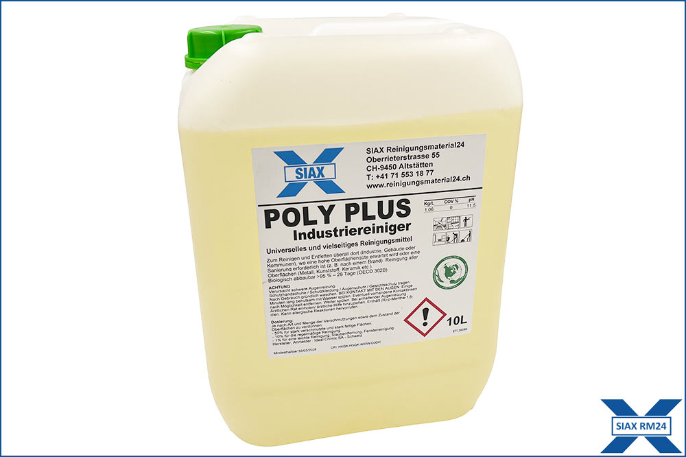 SIAX Industriereiniger Poly-Plus – Das magische Kraftkonzentrat, 10 Liter