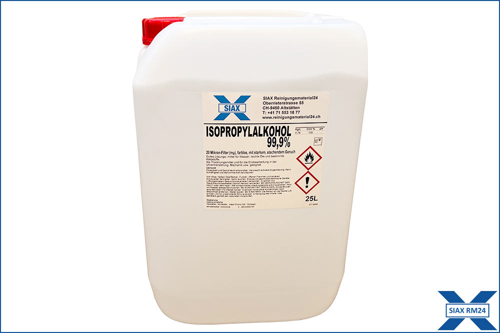 SIAX Isopropylalkohol 99.9% – Hochreines Lösungsmittel, 25 Liter