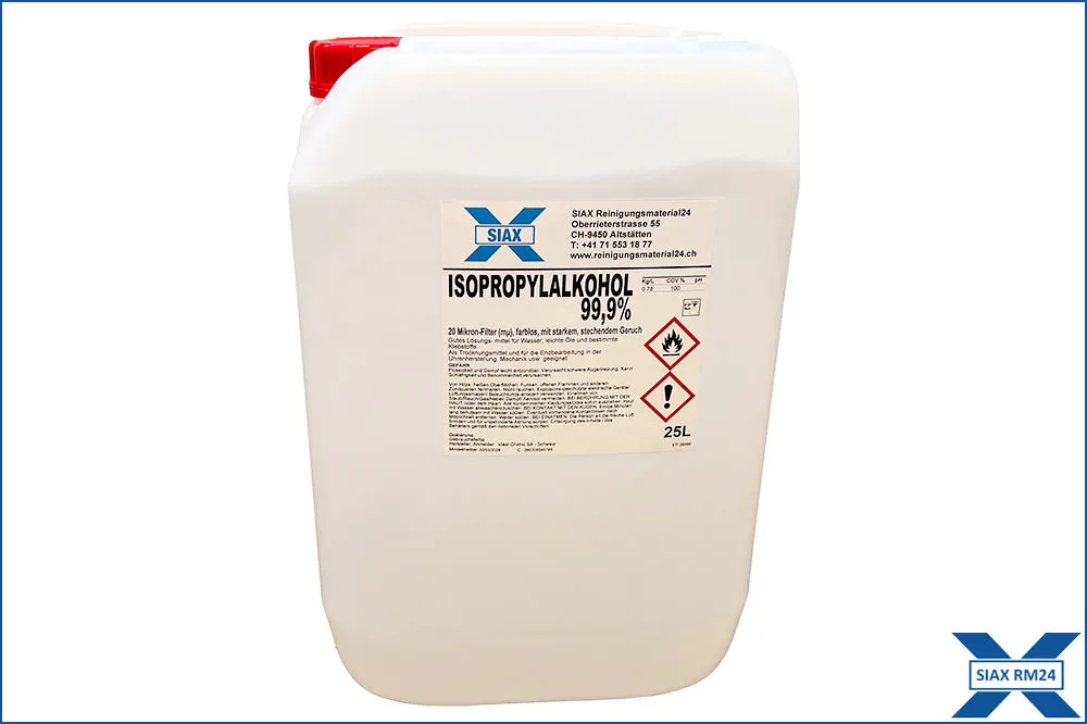 SIAX Isopropylalkohol 99.9% – Hochreines Lösungsmittel, 25 Liter