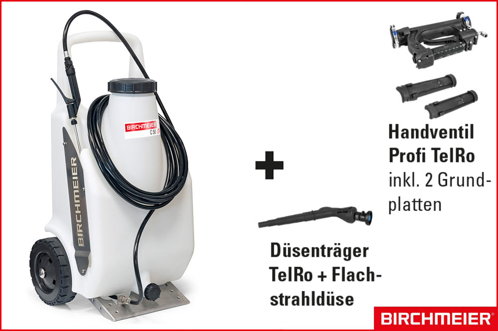 Birchmeier Zweirad-Akkusprühgerät C 50 TelRo & Carbon-Teleskopstange 13.30 Meter "RM24-Bundle" Birchmeier Zweirad-Akkusprühgerät C 50 TelRo & Carbon-Teleskopstange 13.30 Meter "RM24-Bundle" – Bild 2