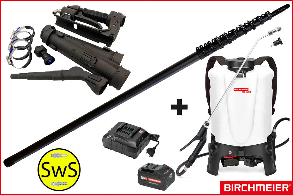 Birchmeier REB 15 DC1 & Cleaning Tools 94 Carbon 13.30 Meter "SIAX-Edition"