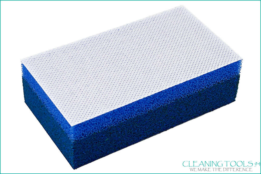 Cleaning Tools 94 Reinigungs- und Schleifklotz mit Kletthalterung – Der ergonomische Dual-Adapter für Pads & Schleifpapier Cleaning Tools 94 Reinigungs- und Schleifschwamm mit Kletthalterung