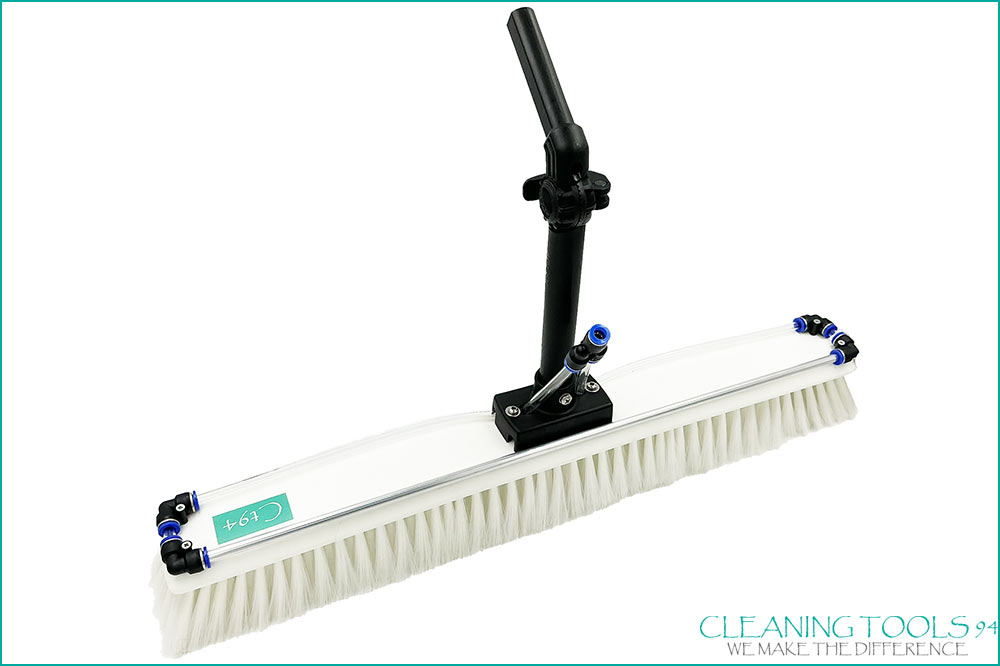Cleaning Tools 94 Glas-Reinigungsbürste SOFT für wasserführende Teleskopstangen, weiss V2, 60 cm