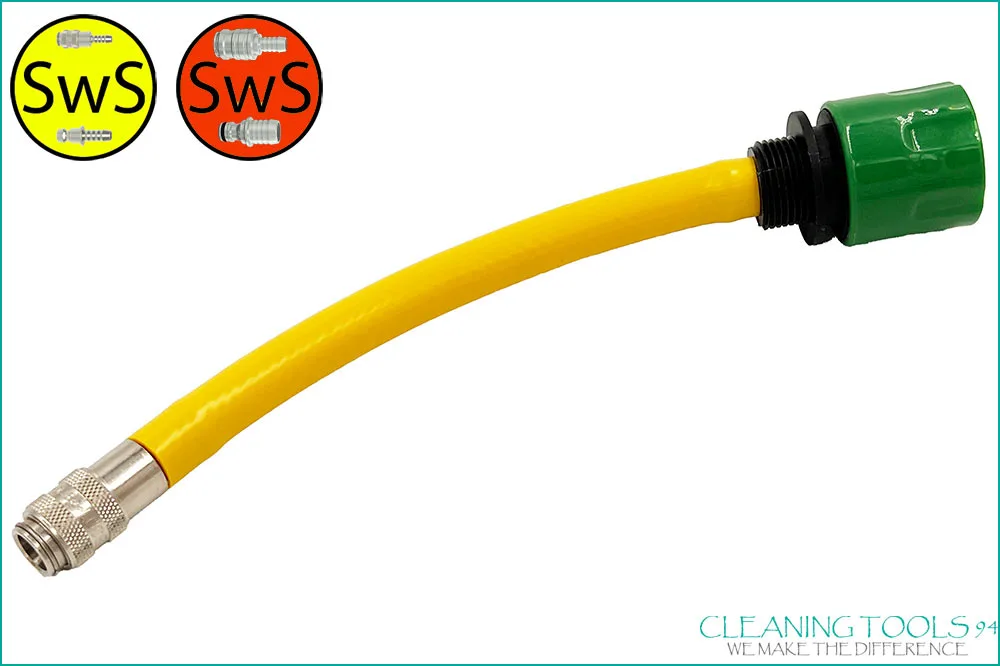 Cleaning Tools 94 Reinwasser-Adapterschlauch DN9 Steckkupplung zu DN5 Steckkupplung, gelb