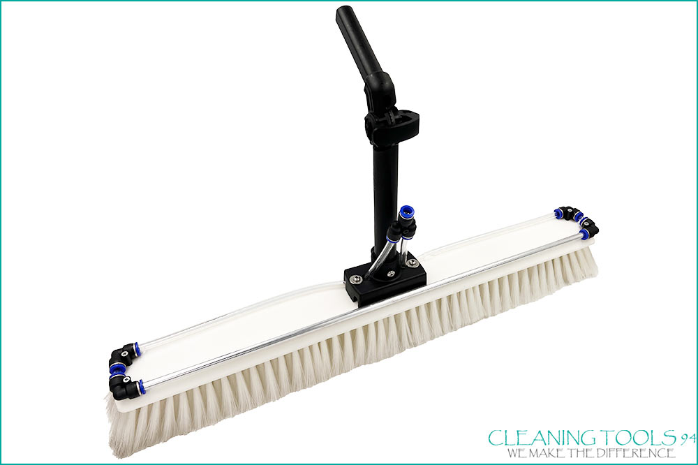 Cleaning Tools 94 Glas-Reinigungsbürste SOFT für wasserführende Teleskopstangen, weiss V2, 60 cm