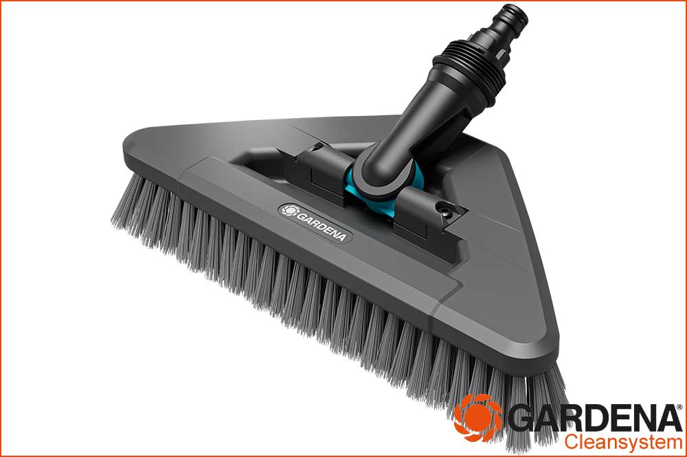 GARDENA 18812-20 cleansystem Stielbürste soft flex für empfindliche Flächen