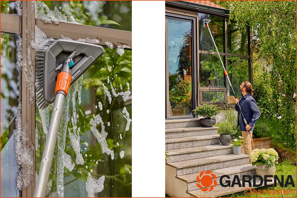 GARDENA 18812-20 cleansystem Stielbürste soft flex für empfindliche Flächen GARDENA 18812-20 cleansystem Stielbürste soft flex für empfindliche Flächen – Bild 3