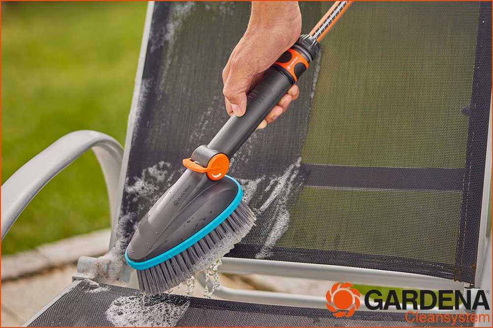 GARDENA 18842-20 cleansystem Handbürste M soft flex, mit Schlauchanschluss GARDENA 18842-20 cleansystem Handbürste M soft flex, mit Schlauchanschluss – Bild 5