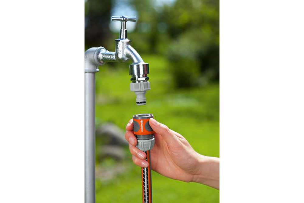 GARDENA Steckkupplung DN 9 mit Quetschverschraubung 1/2 Zoll GARDENA Steckkupplung DN 9 mit Quetschverschraubung 1/2 Zoll – Bild 3