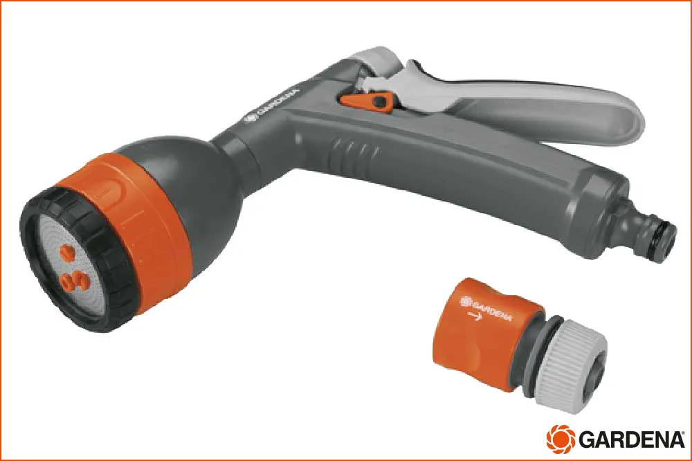 GARDENA 8122-32 Classic Multifunktionsbrause inkl. Schnellverschluss-Kupplung
