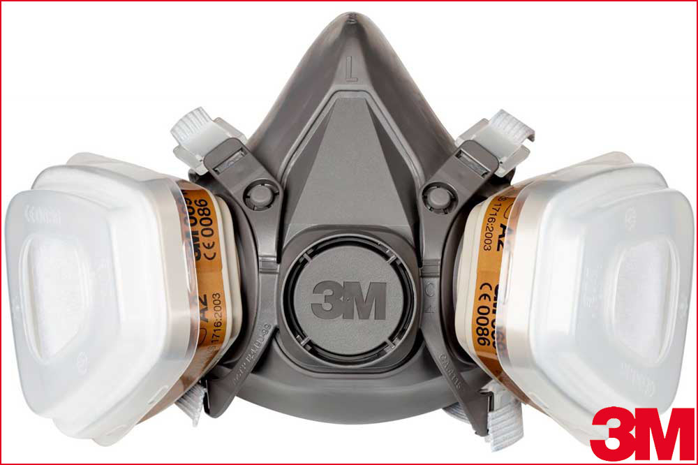 3M Halbmaske Serie 6000 M/L – Leichtes Doppelfilter-System mit Bajonett-Anschluss für Reinigung & Betonhydrophobierung 3M Halbmaske Serie 6000 M/L – Leichtes Doppelfilter-System mit Bajonett-Anschluss für Reinigung & Betonhydrophobierung