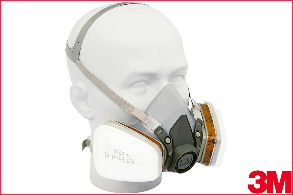 3M Halbmaske Serie 6000 M/L – Leichtes Doppelfilter-System mit Bajonett-Anschluss für Reinigung & Betonhydrophobierung 3M Halbmaske Serie 6000 M/L – Leichtes Doppelfilter-System mit Bajonett-Anschluss für Reinigung & Betonhydrophobierung