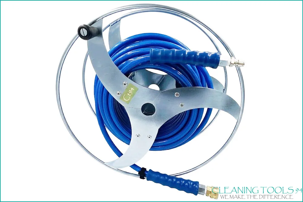 Cleaning Tools 94 Schlauchtrommel zu Mobiler Schlauchwagen mit Wechseltrommel-System, Hochdruckschlauch DN08 blau 20 Meter