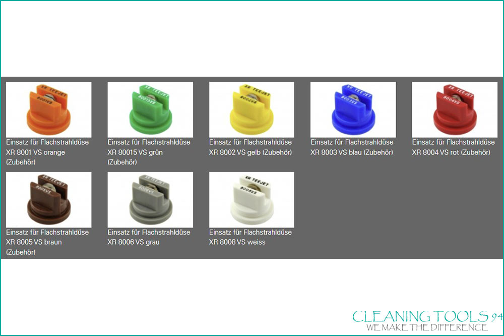 Cleaning Tools 94 Kunststoff-Düsenhalter mit SwS DN5, mit Flachstrahldüse XR 8003 Cleaning Tools 94 Kunststoff-Düsenhalter mit SwS DN5, mit Flachstrahldüse XR 8003