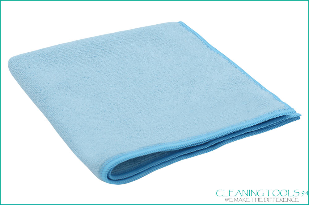 Cleaning Tools 94 Mikrofasertuch RECYCLING PLUS, 100% rPEt, 5 Stück, 38 x 38 cm, blau