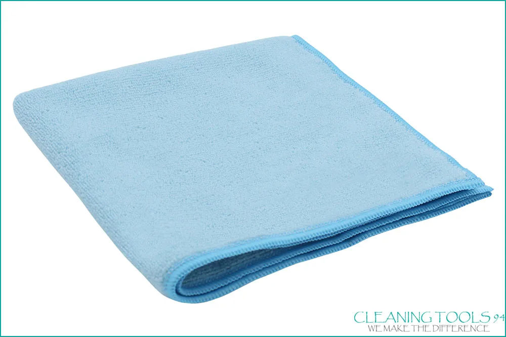 Cleaning Tools 94 Mikrofasertuch RECYCLING PLUS, 100% rPEt, 5 Stück, 38 x 38 cm, blau