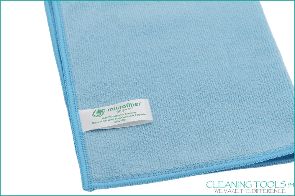Cleaning Tools 94 Mikrofasertuch RECYCLING PLUS, 100% rPEt, 5 Stück, 38 x 38 cm, blau – Bild 3