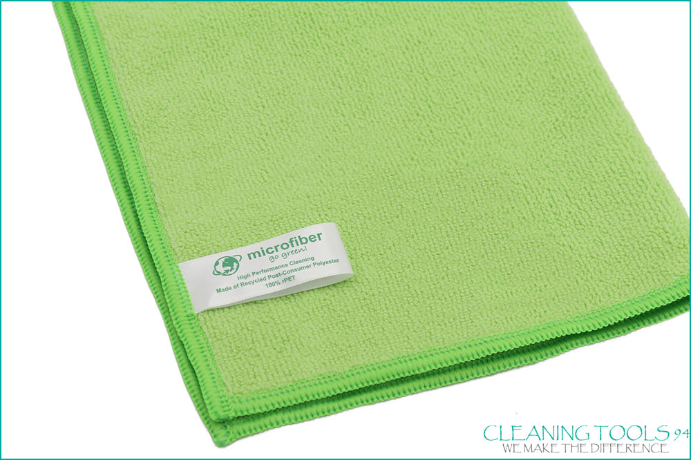 Cleaning Tools 94 Mikrofasertuch RECYCLING PLUS, 100% rPEt, 5 Stück, 38 x 38 cm, grün Cleaning Tools 94 Mikrofasertuch RECYCLING PLUS, 100% rPEt, 5 Stück, 38 x 38 cm, grün – Bild 3