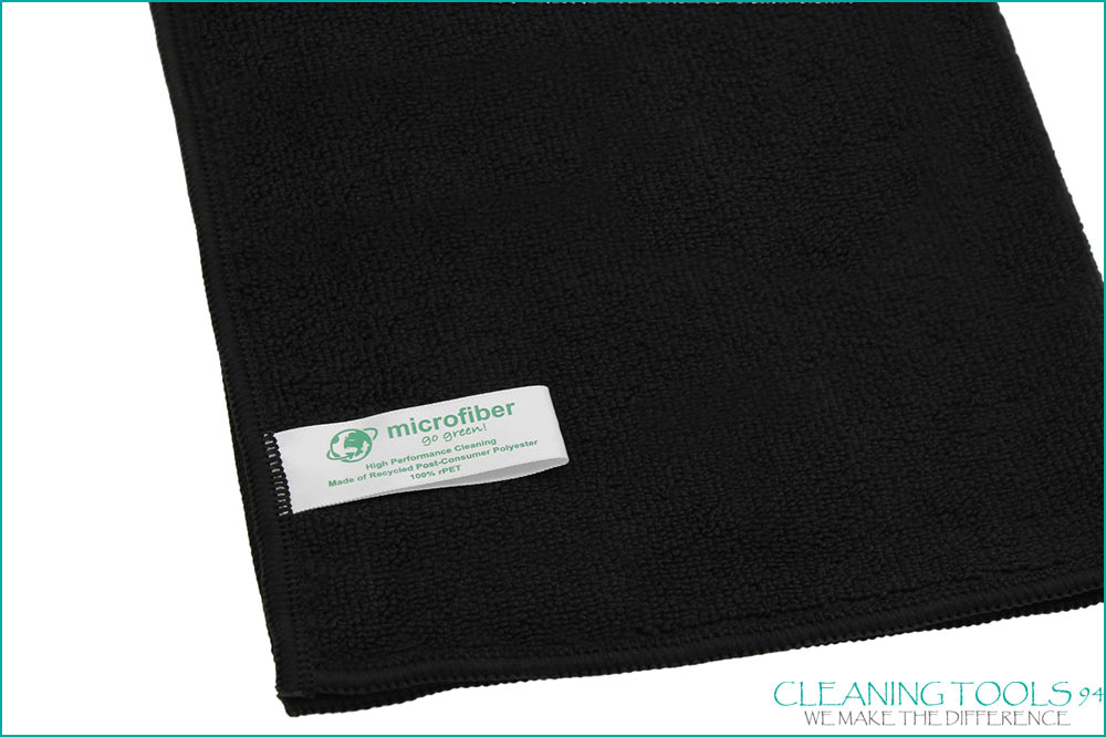 Cleaning Tools 94 Mikrofasertuch RECYCLING PLUS, 100% rPEt, 5 Stück, 38 x 38 cm, schwarz Cleaning Tools 94 Mikrofasertuch RECYCLING PLUS, 100% rPEt, 5 Stück, 38 x 38 cm, schwarz – Bild 3
