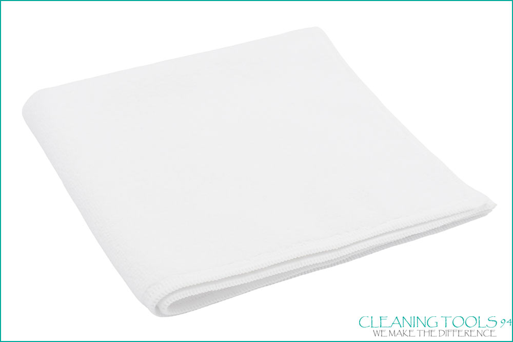Cleaning Tools 94 Mikrofasertuch RECYCLING PLUS, 100% rPEt, 5 Stück, 38 x 38 cm, weiss