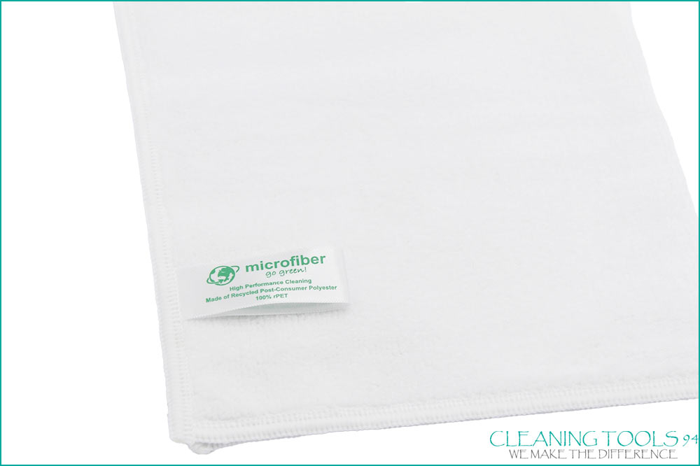 Cleaning Tools 94 Mikrofasertuch RECYCLING PLUS, 100% rPEt, 5 Stück, 38 x 38 cm, weiss Cleaning Tools 94 Mikrofasertuch RECYCLING PLUS, 100% rPEt, 5 Stück, 38 x 38 cm, weiss – Bild 3