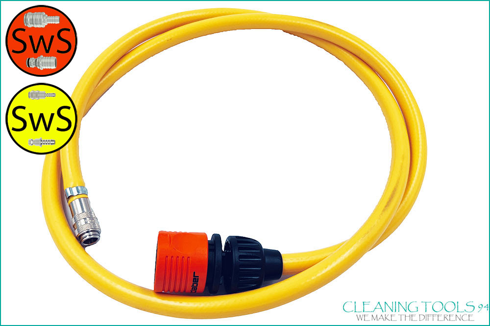 Ihr Schweizer Fachpartner für professionelles Reinigungsmaterial & Spezialreinigung Cleaning Tools 94 Reinwasser-Anschlussschlauch 150 cm mit Kupplung DN5 & DN9