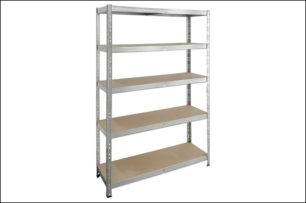 Ihr Schweizer Fachpartner für professionelles Reinigungsmaterial & Spezialreinigung Schwerlastregal verzinkt 176 x 120 x 40 cm | Steckregal mit 5 Holzböden