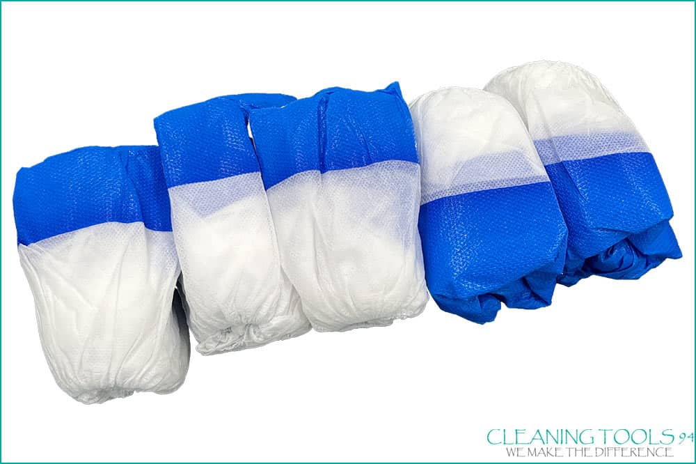 Ihr Schweizer Fachpartner für professionelles Reinigungsmaterial & Spezialreinigung Cleaning Tools 94 Überziehschuhe universale Grösse, blau-weiss - 50 Stück